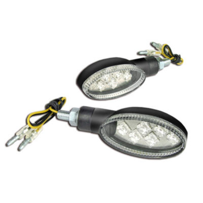 Paire clignos TNT oval LED noir/blanc CE PRIX NET