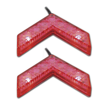 Prs leds chevron chenillard rouges PRIX NET