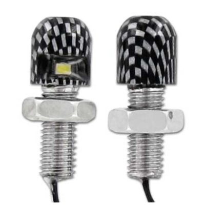 lumière pour plaque led noire 2xM8 vis