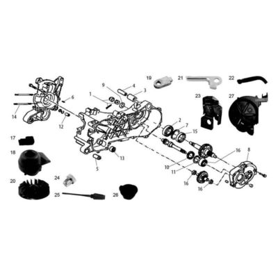 Support câble allumage Piaggio 50 air (No. 21)