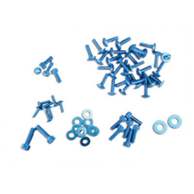 Kit de vis carrénage bleues Nitro/Aérox
