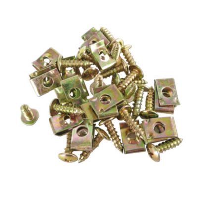 Sachet 20 vis M5x10 + 20 Agrafes de Carr