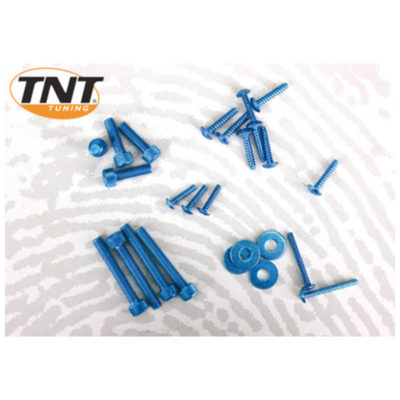 kit de vis carrénage TNT Piaggio Typhoon/NRG bleues PRIX NET