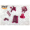 Kit de vis carrénage Paiggio Typhoon/NRG  rouges PRIX NET