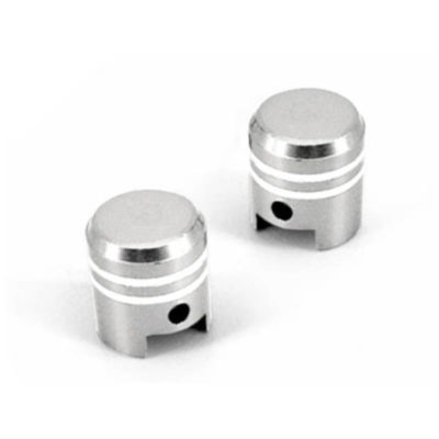 Prs bouchons valve piston chromé (2 pièce)