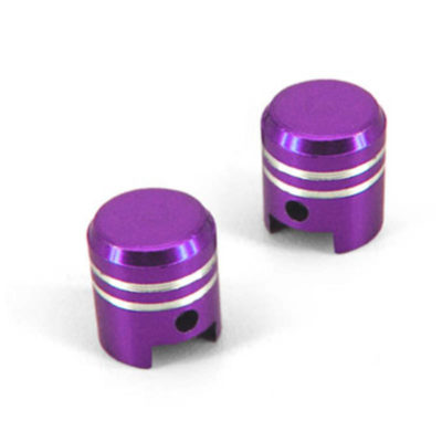Prs bouchons valve piston violets (2 pièce)