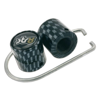 Bouchon de valve str8 carbonlook (2 pièce)