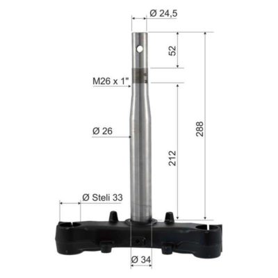Tête de fourche RMS pour Honda SH 125 2013-2016