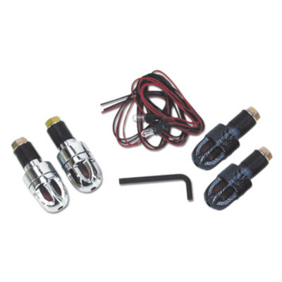 Embouts de guidon chromés lumineux (paire) PRIX NET