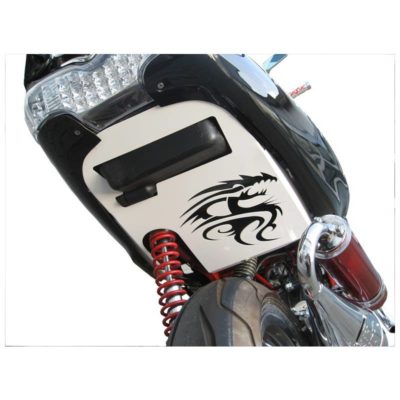 Déco passage de roue ODF Gilera Runner Dragon blanc. PRIX NET