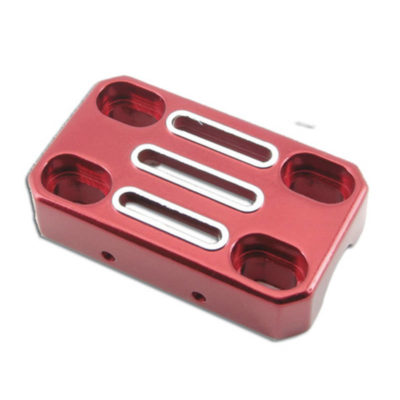 Pontet de guidon alu 55/70 mm rouge anod PRIX NET