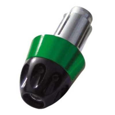 Embouts de guidon Rage alu noir-vert (2 pcs)