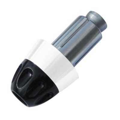Embouts de guidon Rage alu noir-blanc (2 pcs)