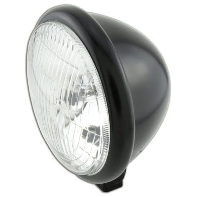 Phare avant SHIN YO BATES STYLE 155mm, noir mat E-Hom