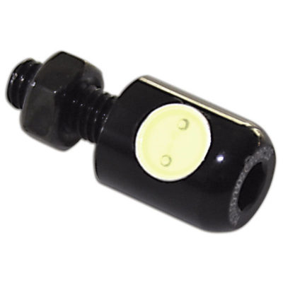 Éclairage de plaque LED SHIN YO rond Ø13mm noir E-Hom