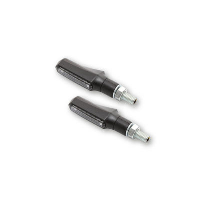 Clignotants LED SHIN YO SHORTY FIN noir/fumé E-Hom