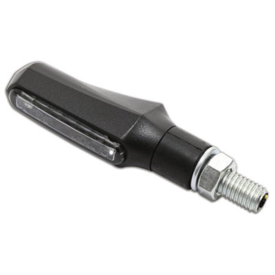 Clignotants LED SHIN YO SHORTY FIN noir/fumé, feux arrière E-Hom