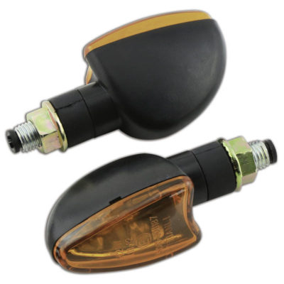 Clignotants SHIN YO ARROW court, noir/orange E-Hom