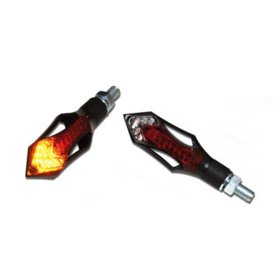 Clignotants LED SHIN YO HATCH noir/rouge-transp. feu arri. E-Hom