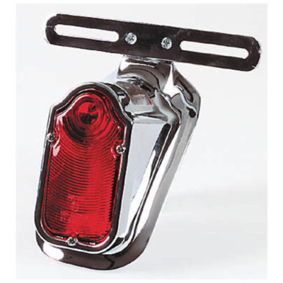 Feu arrière SHIN YO TOMBSTONE chromé/rouge E-Hom