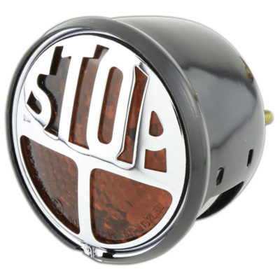 Feux arrière LED SHIN YO STOP noir/rouge E-Hom
