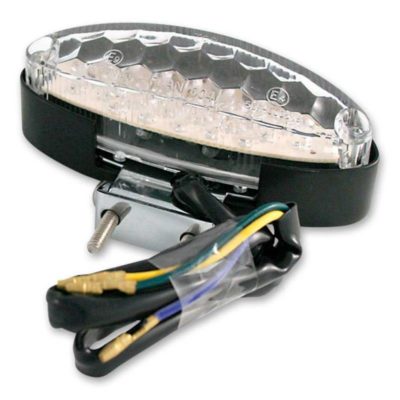 Feu arrière LED SHIN YO NUMBER1 avec support, noir/transp. E-Hom