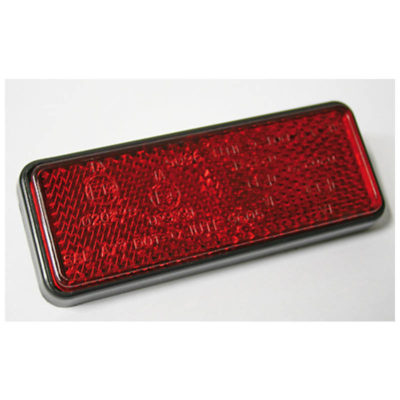 Catadioptre SHIN YO rectangulaire 91.5x36mm rouge,à visser E-Hom