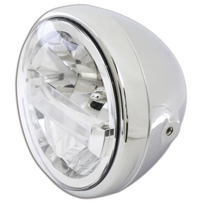 Phare avant LED HIGHSIDER RENO TYPE 4 200mm, chromé E-Hom