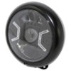 Phare avant LED HIGHSIDER HD-STYLE TYPE 2 210mm, noir mat E-Hom