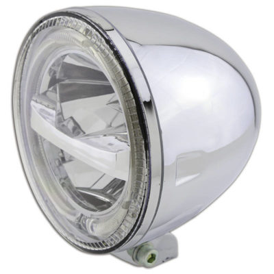 Phare avant LED HIGHSIDER CIRCLE (I) 146.5mm, chromé E-Hom