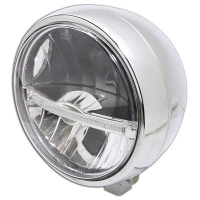 Phare avant LED HIGHSIDER JACKSON (I) 160mm, chromé E-Hom