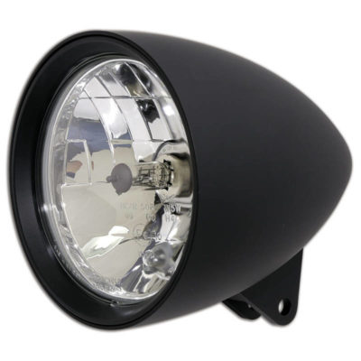 Phare avant HIGHSIDER CLASSIC 1, 157mm, noir E-Hom