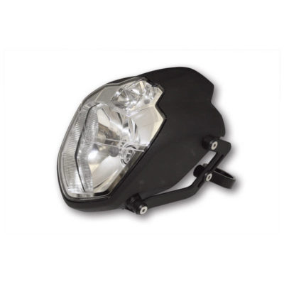 Phare avant HIGHSIDER URBAN 190mm, noir KF 42-43mm E-Hom