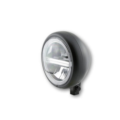 Phare avant LED HIGHSIDER PECOS TYPE 6 (I) 165mm, noir mat E-Hom