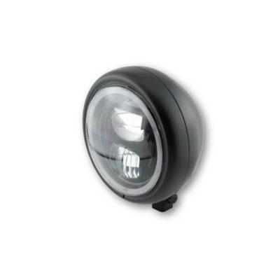 Phare avant LED HIGHSIDER PECOS TYPE 7 (I) 165mm, noir mat E-Hom