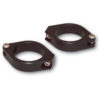 Collier tube de fourche HIGHSIDER CNC (paire) alu noir Ø38-41mm