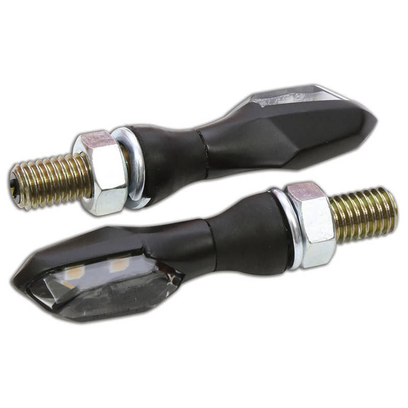 Clignotants LED HIGHSIDER SONIC X-2 noir/fumé E-Hom