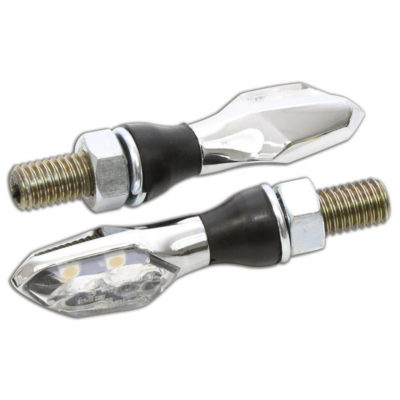 Clignotants LED HIGHSIDER SONIC X-2 chromé/transparent E-Hom
