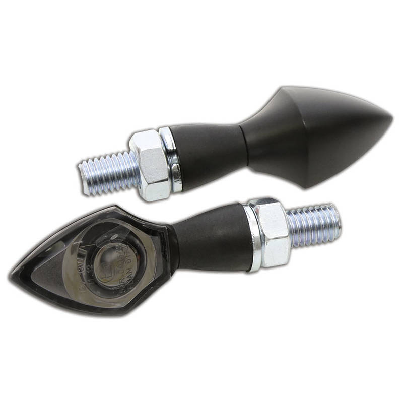 Clignotants LED HIGHSIDER PEN HEAD noir/fumé E-Hom