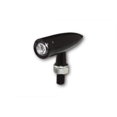 Feux arrière LED HIGHSIDER MONO BULLET LONG noir/transp. E-Hom