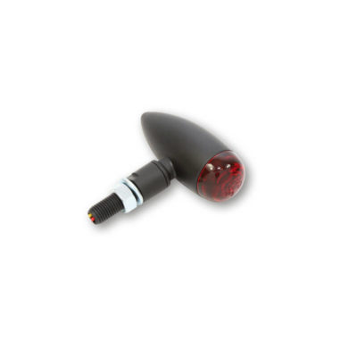 Feux arrière LED HIGHSIDER MICRO BULLET noir mat/rouge E-Hom