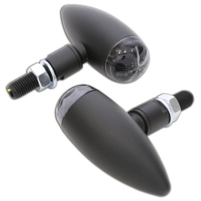 Clignotants LED HIGHSIDER MICRO BULLET noir/fumé E-Hom