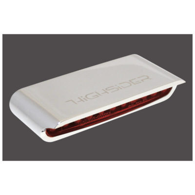 Feux arrière LED HIGHSIDER STRIPE ALU chromé/rouge E-Hom