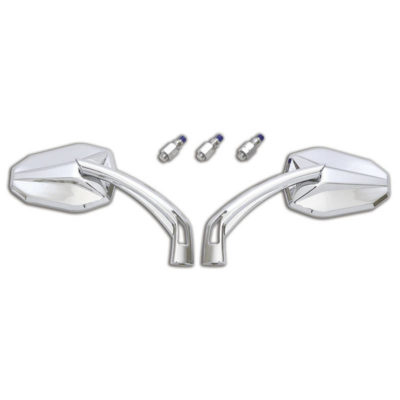 Rétroviseur HIGHSIDER VICTORY paire, chromé E-Hom