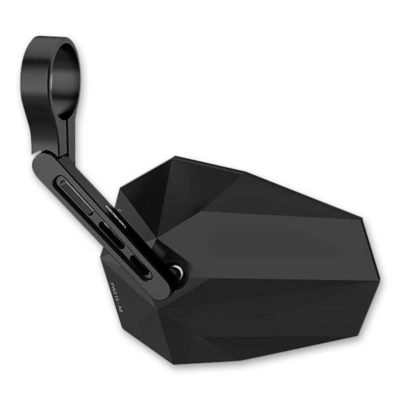 Rétroviseur d'embout guidon HIGHSIDER STEALTH-X5 court noir E-Ho