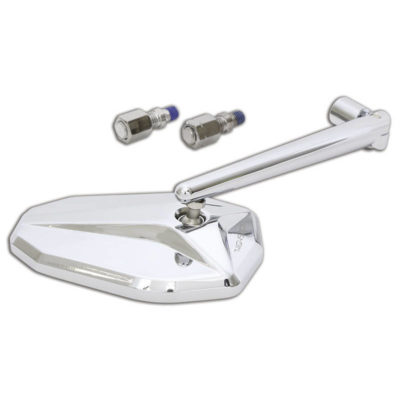 Rétroviseur HIGHSIDER VICTORY M10x1.25 gau.+dr. chromé E-Hom