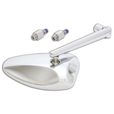 Rétroviseur HIGHSIDER FERRARA 2 M10x1.25 gau.+dr. chromé E-Hom