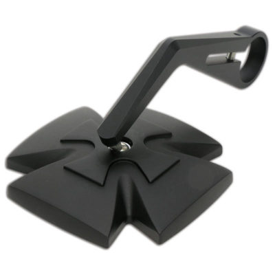Rétroviseur d'embout guidon HIGHSIDER IRON CROSS noir E-Hom