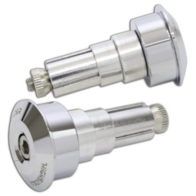 Embouts de guidon HIGHSIDER DOT pour Ø12-22mm chromé