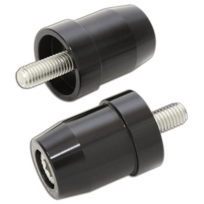 Embouts de guidon HIGHSIDER Kawasaki alu, Ø-ext. 25.4mm noir